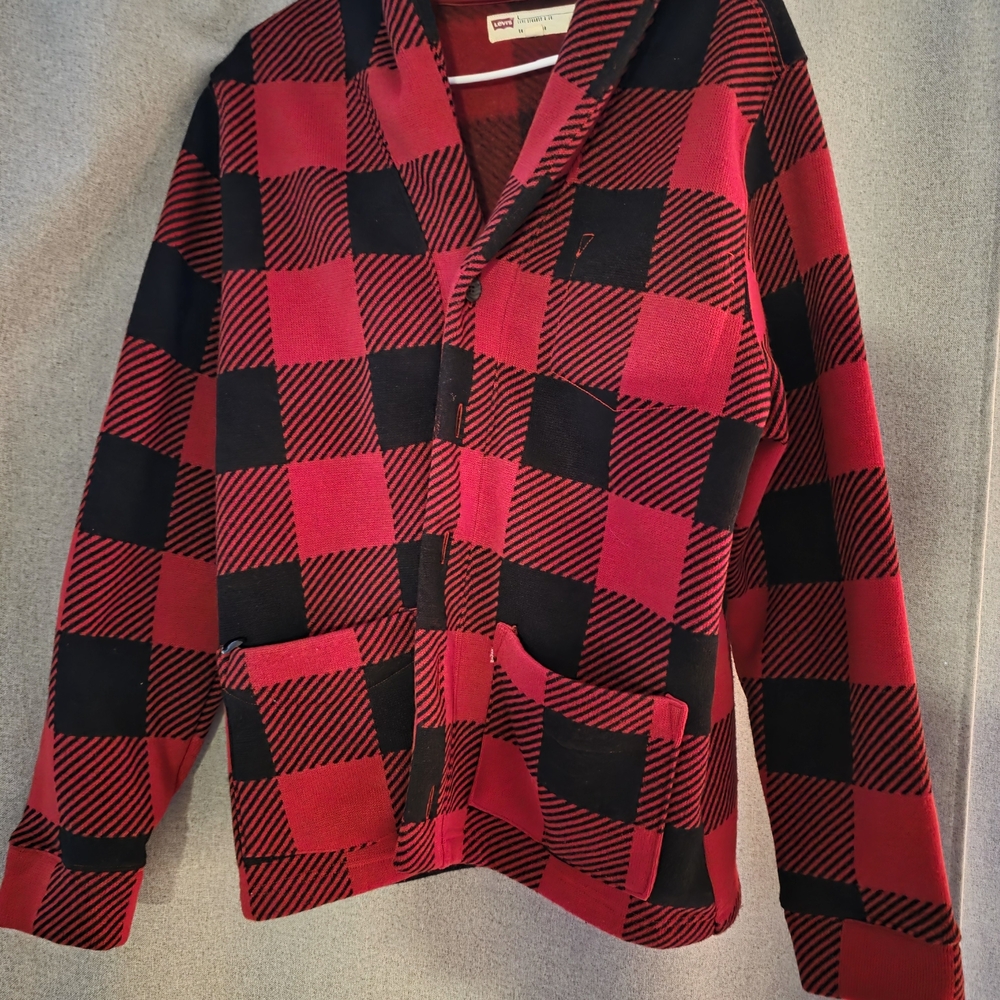 Levi's Red and Black Plaid Jacket